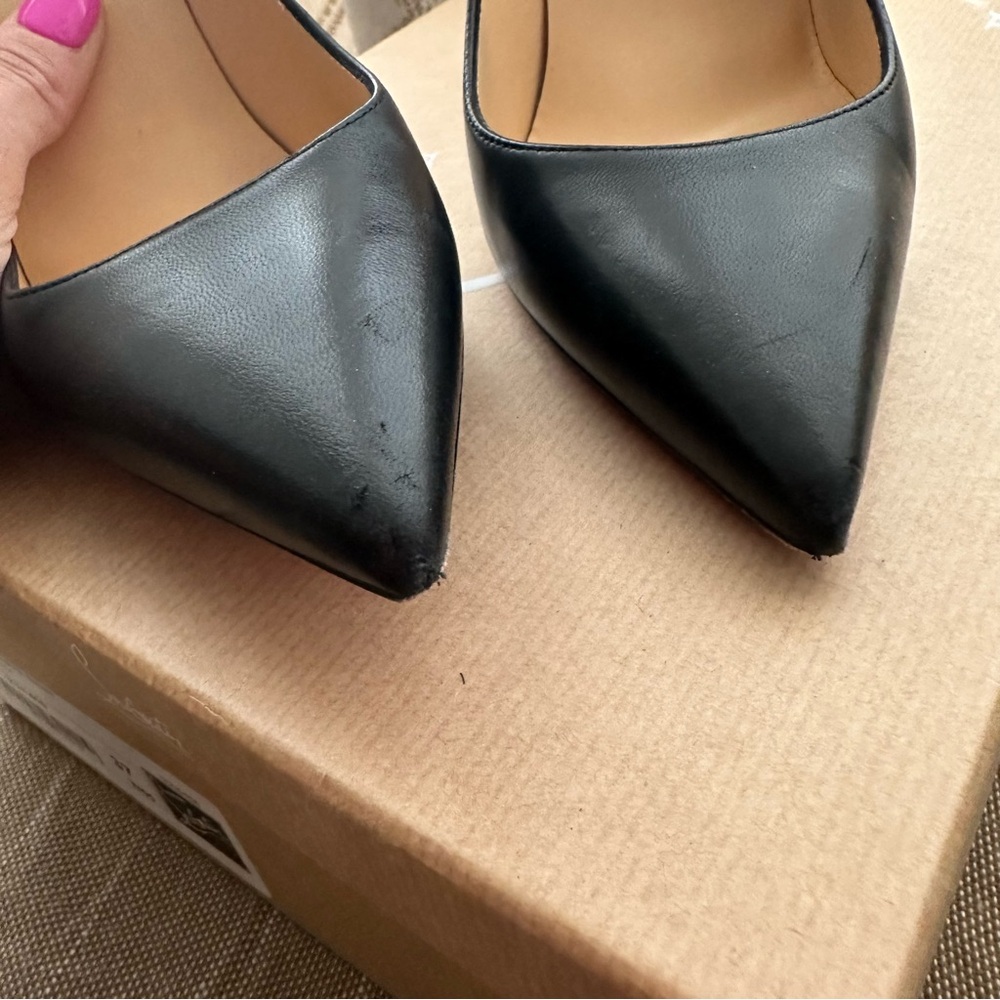 CHRISTIAN LOUBOUTIN Kate 100 Black Nappa Heels - Picture 12 of 12